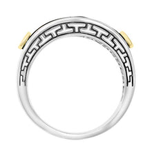 Load image into Gallery viewer, Effy 925 Sterling Silver & 18K Yellow Gold Onyx Ring, 0.4 TCW IRL0J760XX