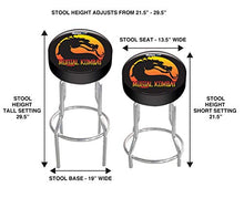Load image into Gallery viewer, Arcade1Up Mortal Combat Ii Adjustable Stool, 21.5" to 29.5" - Electronic Games