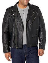 Load image into Gallery viewer, Levi's Men Faux Leather Motorcycle Jacket, Black, X-Large