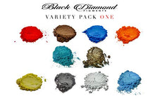 Load image into Gallery viewer, Variety Pack 1 (10 Colors) Mica Powder Pure, 2TONE Series Variety Pigment Packs (Epoxy,Paint,Color,Art) Black Diamond Pigments®
