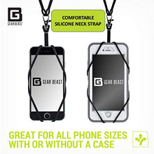 Load image into Gallery viewer, Gear Beast Cell Phone Lanyard - Universal Neck Phone Holder w/ Card Pocket and Silicone Neck Strap - Compatible with Most Smartphones, Arcadia