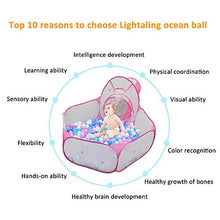 Load image into Gallery viewer, Lightaling 100pcs White & Purple Ocean Balls & Pit Balls Soft Plastic Phthalate & BPA Free Crush Proof - Reusable and Durable Storage Mesh Bag with Zipper