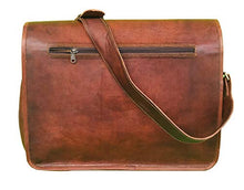 Load image into Gallery viewer, 16 Inch Brown Vintage Leather Laptop Messenger Bag for Mens Leather Computer Shoulder Briefcase Bags briefcases for Men 's and Women's