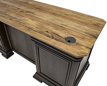 Load image into Gallery viewer, Martin Furniture IMSA684R-KIT Executve L-Desk & Return with Solid Wood Plank Tops, Fully Assembled, Brown
