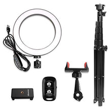 Load image into Gallery viewer, 8" Selfie Ring Light with Tripod Stand & Cell Phone Holder for Live Stream/Makeup, UBeesize Mini Led Camera Ringlight for YouTube Video/Photography Compatible with iPhone Xs Max XR Android (Upgraded)