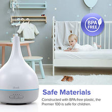 Load image into Gallery viewer, LEVOIT Essential Oil Diffuser, Aromatherapy Diffuser for Essential Oils, Cool Mist Humidifier,300ml Aroma Diffuser with 7 Color Lights & Timer, Auto Shut-off, BPA Free for Home Office Bedroom