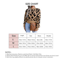Load image into Gallery viewer, Women's Jumper Sweater Long Sleeve Knitwear Fashionable Leopard Print Casual Knit Slim Fit Hem Women Knitted Tops(L-Khaki)