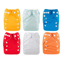 Load image into Gallery viewer, ALVABABY Newborn Cloth Diapers Pocket for Less Than 12pounds Cloth Diaper 6pcs with 12 Inserts 6SVB03