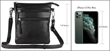 Load image into Gallery viewer, Small Leather Crossbody Purses and Handbags for Women-Premium Crossover Bag Over the Shoulder Womens (BLACK)