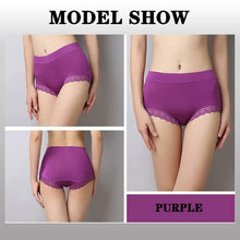 Load image into Gallery viewer, Ladies Underwear Women Seamless Panties Plus Size sexy Modal High Waisted Solid Color lace For Granny Briefs 4 Pack(4XL)