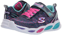 Load image into Gallery viewer, Skechers girls Sport Lighted - Shimmer Beams Sparkle Glow 20300n (Toddler) Sneaker, Navy/Multi, 8 Toddler US