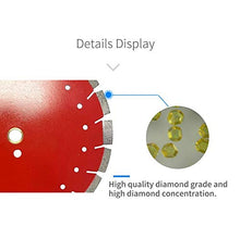 Load image into Gallery viewer, VORTEX DIAMOND WTRC inch Supreme Quality Dry or Wet Cutting Verstatile Slant Segmented Diamond Blades for Masonry Brick/Block Pavers Concrete Stone (14")