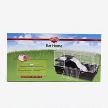 Load image into Gallery viewer, Kaytee My First Home Habitat for Pet Rat, 24 by 12-Inch,Black