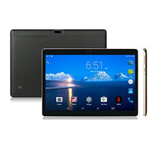 Load image into Gallery viewer, Android Tablet 10 inch with Sim Card Slot Unlocked - YELLYOUTH 10.1" Octa Core 4GB RAM 64GB ROM Tablets with WiFi Bluetooth GPS and Dual Cameras 3G GSM Phablet - Black