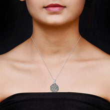 Load image into Gallery viewer, Charmsy Sterling Silver Jewelry Light-Weight Antique Celtic Knot Charm Pendant with Cable Chain for Women 26 MM