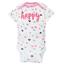 Load image into Gallery viewer, Gerber Baby Girls' 4-Pack Short Sleeve Onesies Bodysuits (3-6 Months, Pink)