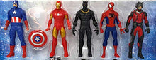 Load image into Gallery viewer, Marvel Avengers Action Figures - Iron Man, Hulk, Black Panther, Captain America, Spider Man, Ant Man, War Machine & Falcon! (8 Action Figures)
