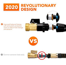 Load image into Gallery viewer, Delxo 2020 Upgrade 50FT Expandable Garden Hose Water Hose with 9-Function High-Pressure Spray Nozzle, Heavy Duty Flexible Hose, 3/4" Solid Brass Fittings Leakproof Design