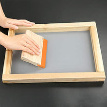Load image into Gallery viewer, Caydo 3 Pieces 3 Sizes Screen Printing Squeegee, 75 Durometer Wooden Ink Scraper for Screen Printing Fabric, 5.9 Inch, 9.4 Inch and 13.7 Inch