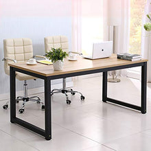 Load image into Gallery viewer, hmercy Home Office Desk, 47-Inch Computer Desk with Modern Simple Design, Simple Writing Study Table, Industrial Style Wood Top and Black Metal Frame for Soho