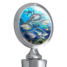 Load image into Gallery viewer, Shark Ocean Selfie Wine Bottle Stopper