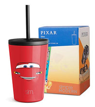 Load image into Gallery viewer, Simple Modern Disney Kids Cup 12oz Classic Tumbler with Lid and Silicone Straw - Vacuum Insulated Stainless Steel for Toddlers Girls Boys - Cars: Ka-chow