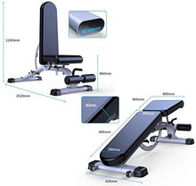 Load image into Gallery viewer, Timtools Weight Bench Adjustable Workout Bench - Professional Commercial Dumbbell Bench Marcy Exercise Utility Bench for Upright, Incline, Decline, and Flat Exercise