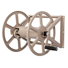 Load image into Gallery viewer, Liberty Garden 709 Steel Wall/Floor Mounted Hose Reel, Holds 200-Feet of 5/8-Inch Hose - Tan