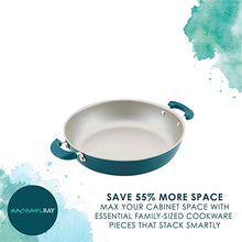 Load image into Gallery viewer, Rachael Ray 8-Piece Aluminum Cookware Set, Teal Shimmer
