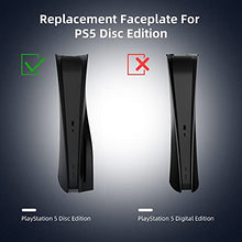 Load image into Gallery viewer, NexiGo PS5 Accessories Plates for Playstation 5 Disc Edition, ABS Anti-Scratch Dustproof Protective Shell Cover, Replacement Face Plate for PS5 Disc Edition (Matte Black)