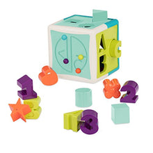 Load image into Gallery viewer, Battat - Shape Sorter Cube – Sorting Toy for Learning – Shapes, Letters, Numbers – 12 pcs – Educational Activity Cube with Bead Maze – Toddlers, Kids – 2 Years +