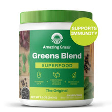Load image into Gallery viewer, Amazing Grass Greens Blend Superfood: Super Greens Powder with Spirulina, Chlorella, Beet Root Powder, Digestive Enzymes, Prebiotics & Probiotics, Original, 30 Servings (Packaging May Vary)