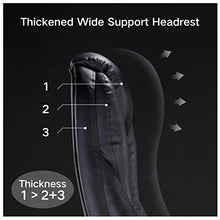 Load image into Gallery viewer, Hbada Ergonomic Executive Office Chair, PU Leather Swivel Desk Chair,Adjustable Height High-Back Reclining Chair with Padded Armrest and Footrest,Black