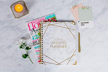 Load image into Gallery viewer, Wedding Planner Marble Gold - Undated Bridal Planning Diary Organizer - Hard Cover, Pockets & Online Support