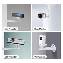 Load image into Gallery viewer, Mini Projector Wall Mount/Projector Hanger/CCTV Security Camera Housing Mounting Bracket(White) - for CCTV/Camera/Projector/Webcam - with Load 11 lbs Length 7.8 inch - Rotation 360° White