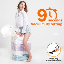 Load image into Gallery viewer, TAILI Cube Vacuum Space Saver Bags Jumbo Size 4 Pack of 31x40x15 inch Extra Large Compressed Closet Organizers and Storage Bags for Comforters, Pillows, Bedding, Blankets, Clothes, No Pumps Needed