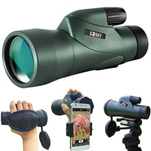Load image into Gallery viewer, Gosky 12x55 High Definition Monocular Telescope and Quick Smartphone Holder - 2019 Newest Waterproof Monocular -BAK4 Prism for Wildlife Bird Watching Hunting Camping Travelling Wildlife Secenery