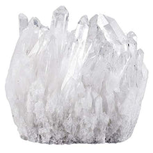 Load image into Gallery viewer, Rockcloud Natural Clear Rock Crystal Quartz Cluster Stone Specimen for Home Decoration, Healing Crystals Points Druzy Geode Figurine for Fengshui