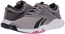 Load image into Gallery viewer, Reebok Women's HIIT Training Shoe Cross Trainer, gravity Grey/Black/Proud Pink, 5 M US