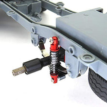 Load image into Gallery viewer, LNIMI for WPL D12 RC Truck Car Upgrades Parts Metal Rear Shock Absorber Damper with Mount Fixed Seat Accessories,Red