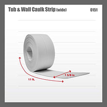 Load image into Gallery viewer, Red Devil 0151 (Wide) 1-5/8 in. x 11 ft. Tub & Wall Caulk Strip, 1-5/8" x 11', White