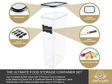Load image into Gallery viewer, Airtight Food Storage Containers 14 Pack - Kitchen Pantry Organization and Storage, BPA-Free, Plastic Canisters with Durable Lids Ideal for Cereal, Flour & Sugar - Includes Labels, Marker & Spoon Set