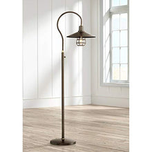 Load image into Gallery viewer, Garryton Industrial Floor Lamp Oiled Rubbed Bronze Metal Cage Barn Light Shade for Living Room Reading Bedroom Office - Franklin Iron Works