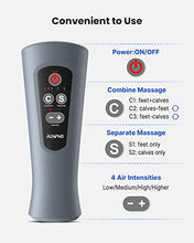 Load image into Gallery viewer, Renpho Leg Massager for Circulation and Relaxation, Foot and Calf Massager Machine with 5 Modes 4 Intensities, Gifts for Men Women Dad Mom, Over Wide Size Leg Wraps Home Use