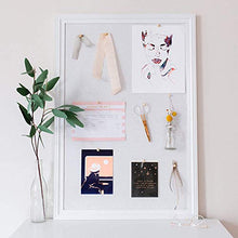 Load image into Gallery viewer, White Cork Board with Wooden White Frame 17x23"