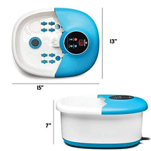 Load image into Gallery viewer, Foot Spa Massager With Heat, 14 Rollers In Foot Shape - 5 In 1 Foot Bath Massager Includes Adjustable Heating, Bubbles, Vibration, Pumice Stone, Mini Massage Points - For Tired Feet, & Stress Relief