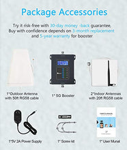 Load image into Gallery viewer, 5G Cell Phone Signal Booster for Home & Office- Improves 4G LTE 3G GSM Signal for Verizon, AT&T, T-Mobile, Sprint - Multiple Band Repeater Band 2/4/5/12/13/17 for All US Carriers and Cellular Devices
