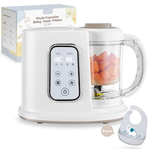 Load image into Gallery viewer, Kwasyo Baby Food Maker, 4 in 1 Processor Baby Food Steamer and Blender, Puree Machine & Milk Warmer, | Constant Temperature | Rapid Heating | with 22 Oz Separate Steaming Cup -BPA-free Tritan Material