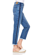 Load image into Gallery viewer, PD Peppered Denim Women's Mid-Rise Slim-Straight Fit Ankle Cut-Off Jeans (Indigo, 28)