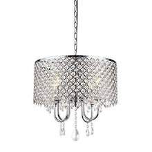 Load image into Gallery viewer, Whse of Tiffany RL5633 Deluxe Crystal Chandelier, 9" x 17" x 17"